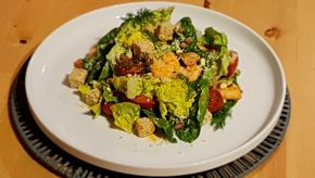 Chef Watch | Chorizo and king prawn Caesar salad