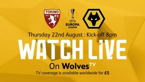Watch Torino vs Wolves live on WolvesTV