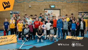 Wolves players get stuck in at Yo! Active